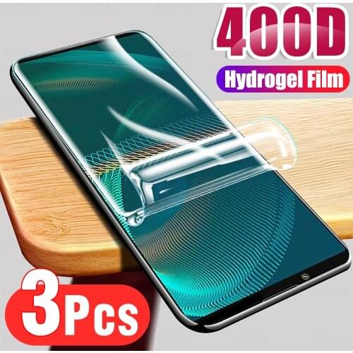 3Pcs Full Cover Hydrogel Film For Sony Xperia 5 III Screen Protection For Xperia5 10 1 II III Pro Plus Protector Film Not Glass