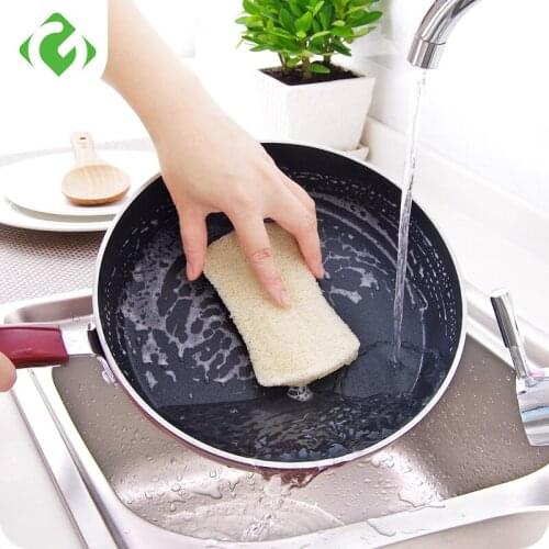 GUANYAO Natural plant fiber wash pot brush Loofah dish cloth Rich bubble Kitchen Cleaning tools kitchen Wash pot brush Not oily