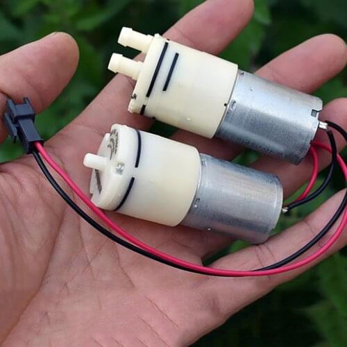 A Set of Water Pump + Air Pump Mini Electric 370 Motor Pump Beer Machine Micro Small Self-priming Pump + Air Pump DC 12V-24V