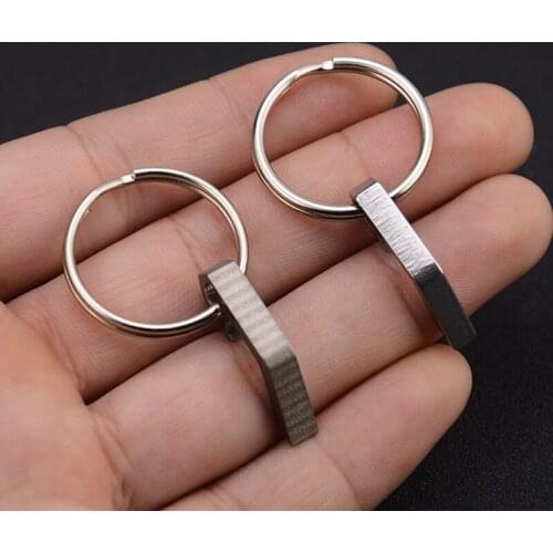Carry Easily Beer Bottle Opener Portable Mini Keychain Key Ring Small Tool Steel Keyring Camping Hot Mini Opener Beer Wine Tools