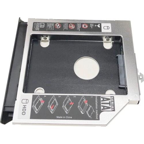 Bezel Front Cover Faceplate + Bracket 2nd SATA 3.0 2.5" Hard Drive HDD SSD Optical Caddy for HP Probook 6460b 6465b 6470b 6475b