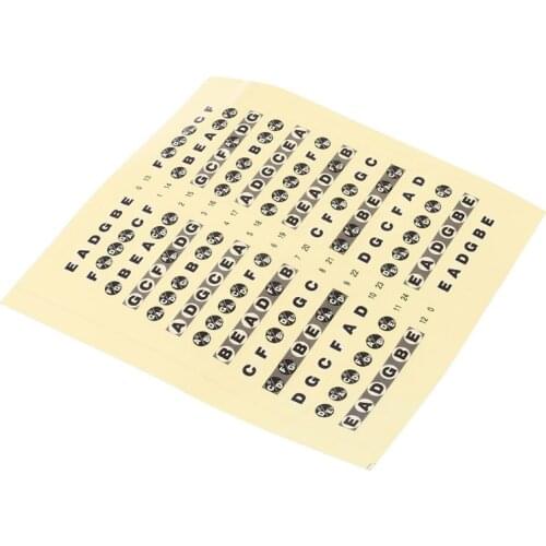 Guitar Fretboard Note Lable Stickers Fret Map Decals Learn Fingerboard Neck Note