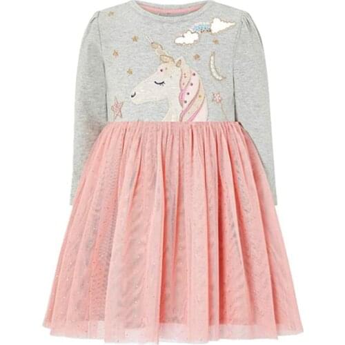 Girl Casual Dress Winter Long Sleeve Cotton Active Playwear Basic Tunic Outfit Dresses Unicorn Outfits And Long Sleeved Dress