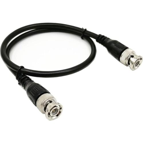 Pure Copper BNC Male To Male Straight Crimp Q9 Head HD Monitor Line Double-head Video Cable 0.5 M / 1 M /2M Jumper