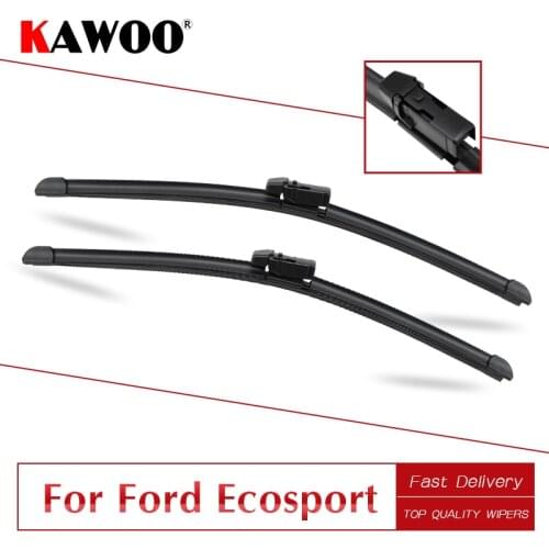 KAWOO For Ford For Ecosport Southeast Asia/Russia/Europe/Oceania/India Car Rubber Windcreen Wiper Blade 2013 2014 2015 2016 2017