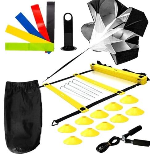 Sports Speed Agility Training Set Soccer Speed Training Agility Ladder Set for Training Soccer and Basketball Athletes