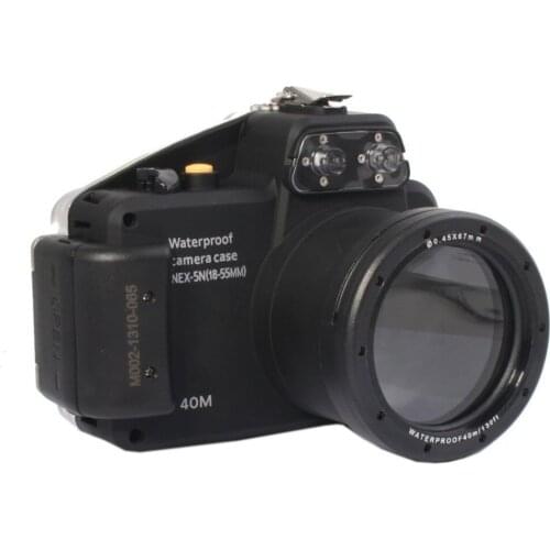Mcoplus 40m 130ft Underwater Diving Waterproof Housing Bag Case for Sony NEX5N Nex-5N Camera with 18-55mm Lens