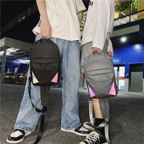 Waterproof knapsack Men Chest Bag Belt Waist Bag Reflective Strip Unisex Crossbody Bags Travel Pack Men Phone Pouch
