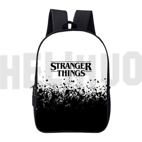 Trendy Mochila Stranger Things Backpacks Kid 16 Inch Zipper Anime Cartoon Back To School Bags for Girls Stranger Things Season 4