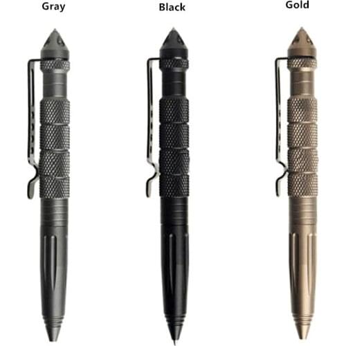 1PCS Multi-functional Ballpoint Pen Tactical Tungsten Steel Rotating Unisex Tool Pen Window Glass Metal Ballpoint