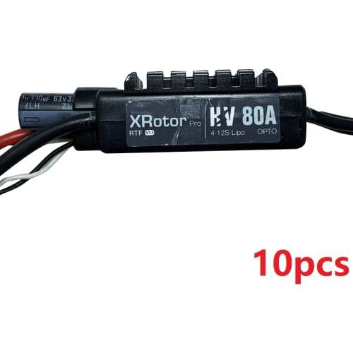 10pcs 80A 12S ESC FLYFUN ESC Xrotor-Pro-80A-HV Brushless outrunner Motor Speed Controller For RC Airplane