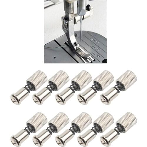 10Pc Iron Quick-change Presser Foot Assembly Flat Spring Clamp Screw Set For Mounting Presser Foot For Industrial Sewing Machine