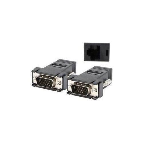 15Pin VGA male to RJ45 RJ-45 female HDB15 D-Sub TO CAT5 CAT6 Ethernet Network converter adapter Jack