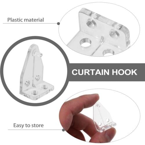 8/16/20/40PCS Blind Tilt Connector Hook Venetian Blind Tilt Hook Durable Shutter Hook Curtain Roller Sliding Wheel Track Pulley
