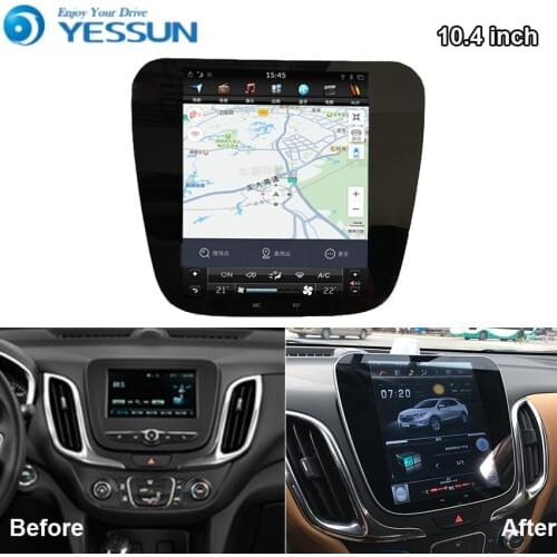 Android Radio Car Multimedia Player For Chevrolet Equinox 2017 2018 2019 Stereo Radio GPS Navigation With Bluetooth