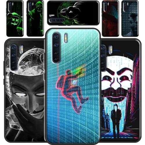 Matrix Hacker Case For OPPO A93 A91 A83 A5 A9 A31 A53 2020 A52 A72 A15 A3S A5S F5 Find X3 Pro Cover Capa