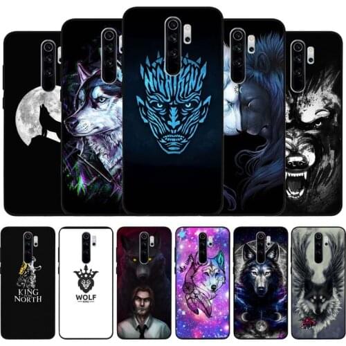 Wolf king black Silicone Phone Case For Redmi note 9 8 7 Pro S 8T 7A Cover