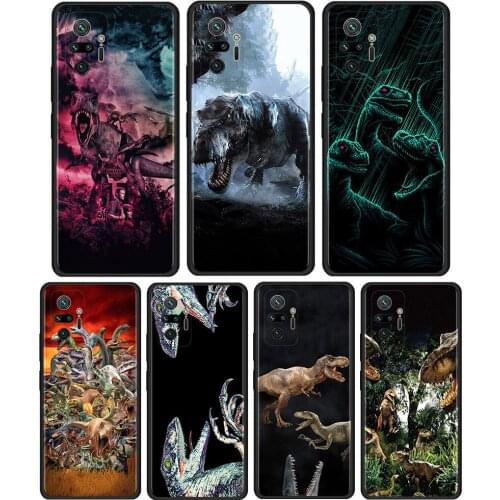 Jurassic Dinosaurs Cover For Xiaomi Redmi 9 9C 8 9A 7A 7 8A K40 6A 6 K30 Pro 9T K20 Cell Phone Case Black Soft Shell Coque
