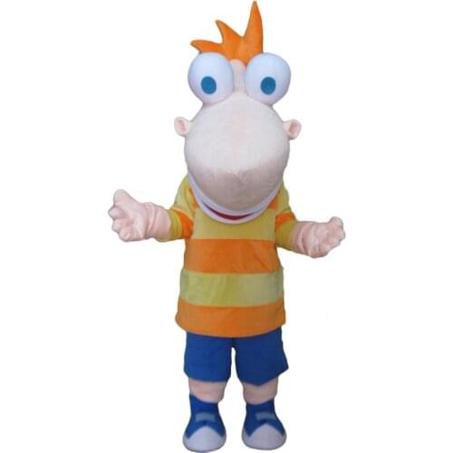 Long Face With A Big Nose Boy Mascot Costume Suit Cosplay Party Game Cartoon Fancy Dress Outfits Carnival Halloween Easter Adult