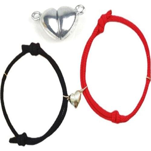 Heart Shape Magnet Accessories For Jewelry Making Powerful Magnet Double Gang Beads For DIY Bracelet Necklace