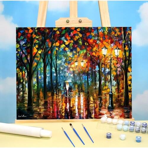 Magic Park Coloring By Numbers Painting Kit Oil Paints 40*50 Oil Painting Handmade Children Wall Art Drawing