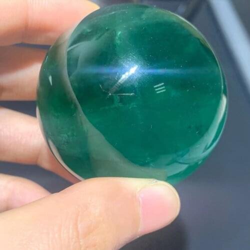 Natural Green Fluorite quartz crystal Ball , natural stone ,Healing gemstone Sphere Reiki