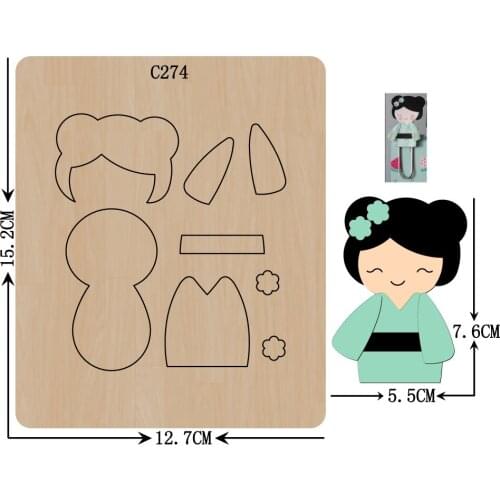New girl Wooden die Scrapbooking C-274 Cutting Dies Multiple size