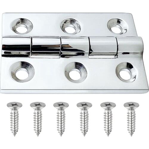 Strap Door Hinge 316 Marine Stainless Steel Boat Truck Deck Hardware 50x75 mm