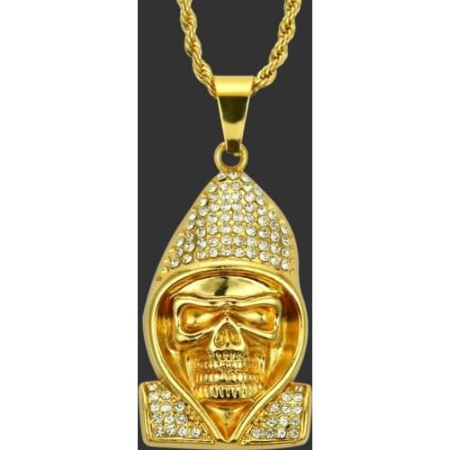 Skeleton Man Alloy Gold Color Car Pendant Hanging Car Interior Decoration Rear View Mirror Accessories For Car Ornament