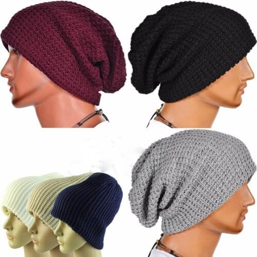 Simple Knitted Hats European and American Popular Knitted Hats for Men and Women with Vertical Stripes Caps Outdoor Woolen Hoods