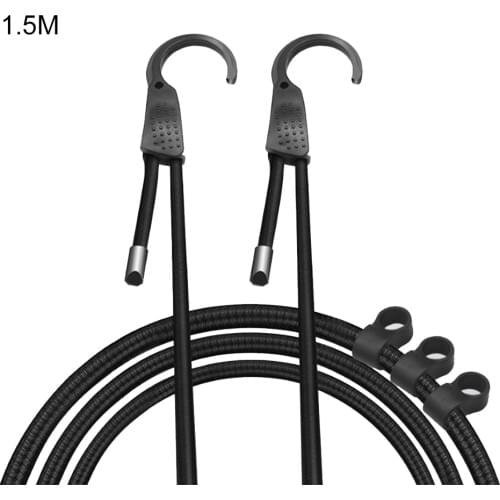 1.5M Adjustable Car Luggage Rope Indoor Clothesline Car Elastic Bungee Cords Luggage Straps Ropes Belts with Hooks