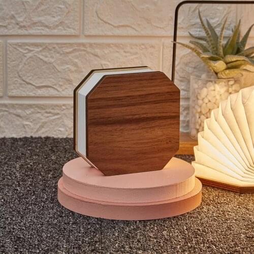 LED Table Lamp Foldable Accordion Light 360° USB Rechargeable Switch Desk Lamps For Bedside Reading Indoor Decoration Lighting