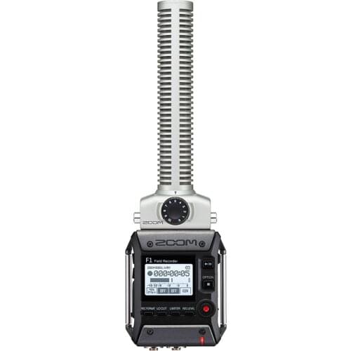 ZOOM F1-SP field recorder+shotgun mic two-channel audio recorder DSLR camera recording with SGH-6 for run-and-gun filmmakers
