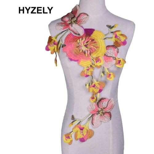 Neckline Collar Flower Applique Embroidered Sew on Patches For Clothes Dress Fashion Sticker Diy Decoration Repair