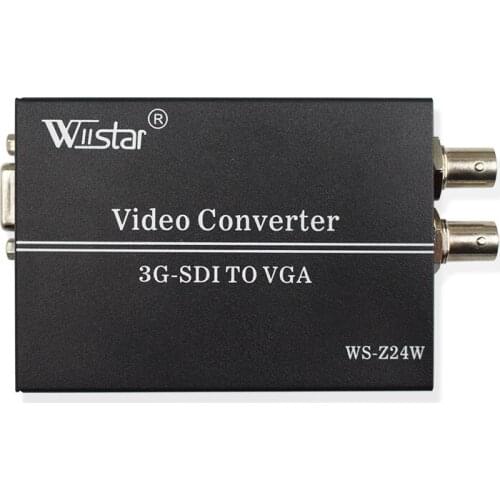 Wiistar SDI to VGA +Audio +SDI Audio Video Converter BNC HD 3G SDI to VGA + Audio Converter for Monitor Free Shipping