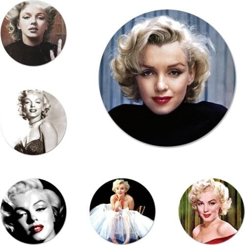 Luxury Marilyn Monroe Brand Housing Icons Pins Badge Decoration Brooches Metal Badges For Backpack Decoration