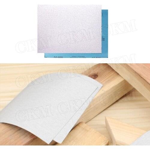 1PCS Dry Sandpaper Rectangular 600# Woodworking Hand-Polished Auto Parts Paint White Dry sandpaper For Universal