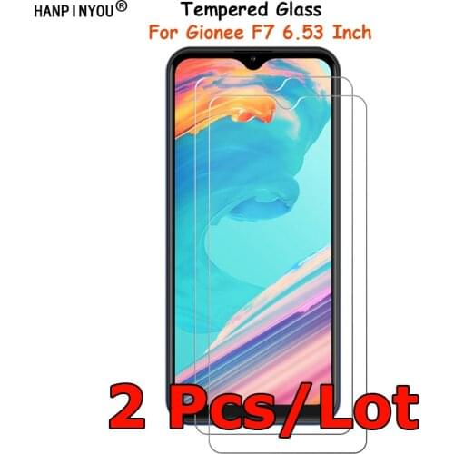 2 Pcs/Lot For Gionee F7 6.53" Tempered Glass Screen Protector Ultra Thin Explosion-proof Protective Film + Clean Kit