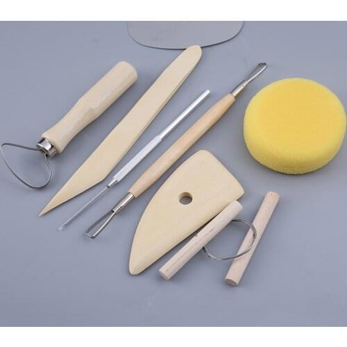 30sets New Arrive Clay Tools Set Pottery Sculpture Tools Handmade Clay Sculpture DIY 8pcs/set new