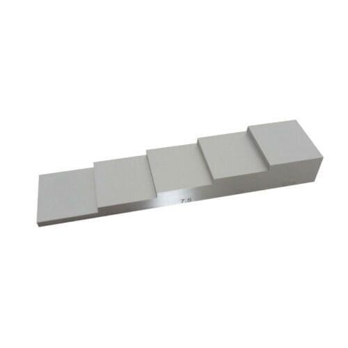 2.5-5-7.5-10-12.5mm 5 step test block 304 stainless steel Calibration test Block for Ultrasonic Thickness Gauge