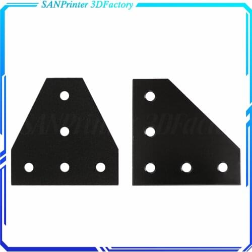 5 Holes 90 Degree Joint Board Plate Corner angle Bracket Connection Joint strip for 2020 Aluminum Profile 3d printer parts