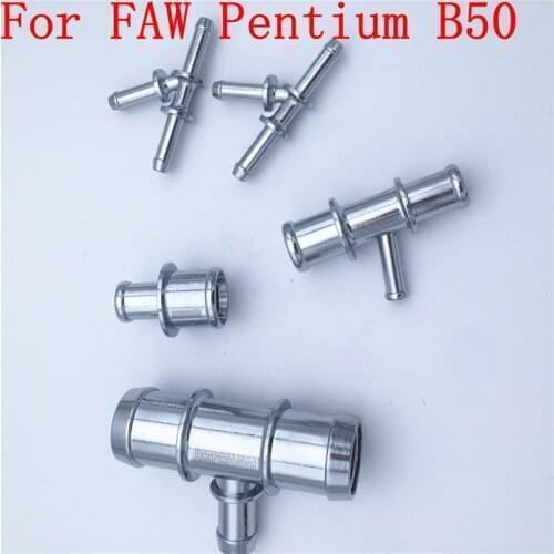5pcs/lot Stainless Steel Water Pipe Fittings Steel Tees For FAW Pentium B50 Cooling System
