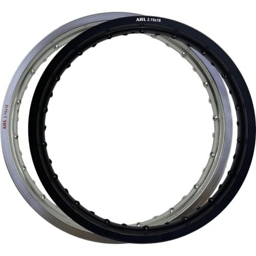 Motorcycle Accessories 6061 Aviation aluminum 2.15x18 32 36 Holes Spoke Silver / Black Motorcycle Rims Wheel Circle Hole 2.15*18
