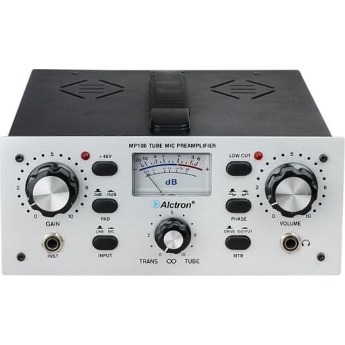 Alctron MP100 single-channel tube microphone/Instrument preamplifier, microphone amplifier,with 48V phantom power