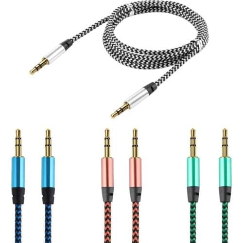 ALLOYSEED Digital Cables 1m 3.28ft 3.5mm Male to Male Jack Auto Car Audio Cable Gold-Plated Plug Audio Video Cables