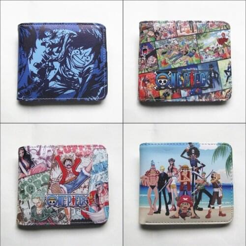 Anime Wallet One Piece luffy/Ace Men Wallet For Credit Cards Card Holder Women Coin Purse Gift