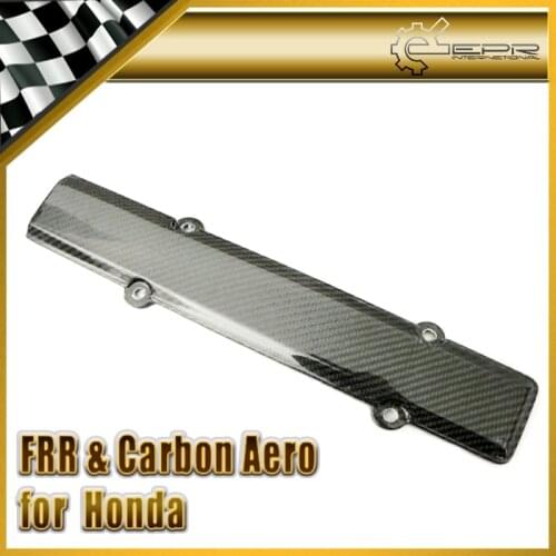 Car-styling For Civic EG B-Series Glossy Carbon Fiber Spark Plug Cover B16 B18 D16 Glossy Fibre Engine Cover Trim Auto Body Kit