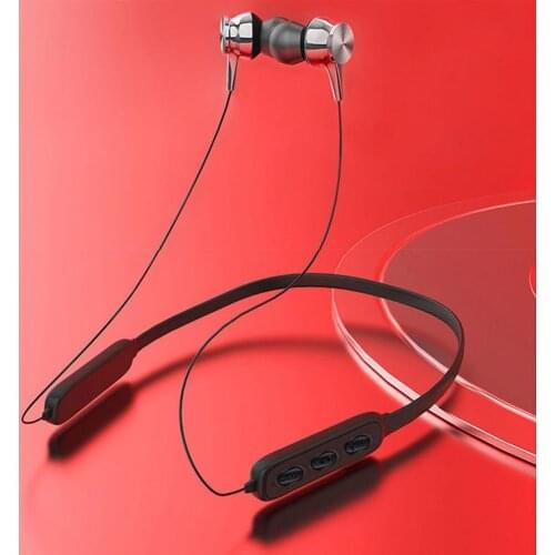 Bluetooth 5.1 Wireless Earbuds Headphones Waterproof Magnetic Neckband Wireless Headset Sports Music In-Ear Bluetooth Headset