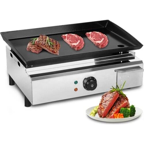 Smokeless stainless steel plancha Flat Top electric gas barbecue grill electric indoor family party grill