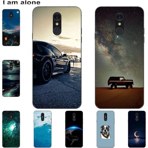 I am alone Phone Case For LG Q6 Q6α Q6+ Q7 Q7 Plus Q8 Bags Fashion Color Cute Cartoon Printed Paint Mobile